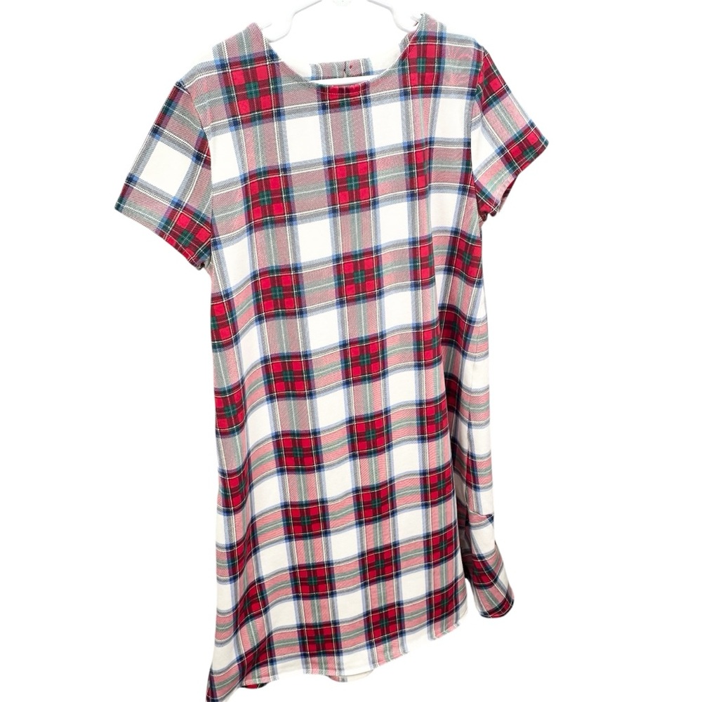 Vineyard Vines Tartan Plaid Short Sleeve Dress, Large - Picture 4 of 9